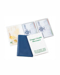 Porta carte con 3 tasche in finta pelle 01625
