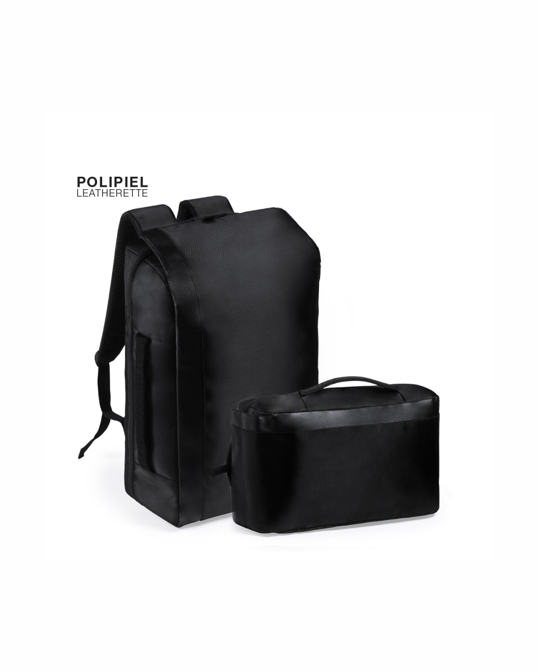 Zaino in poliestere e similpelle 01674