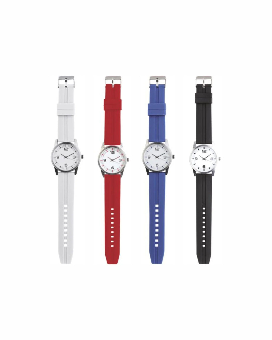 02022 Orologio analogico metallo/silicone