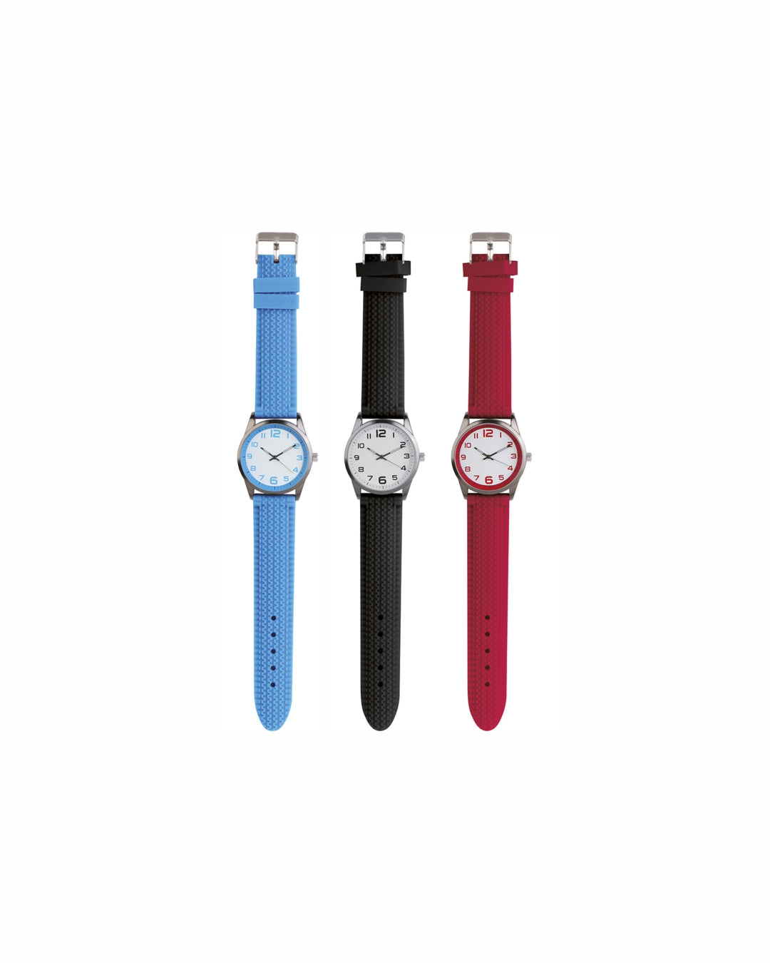 02023 Orologio analogico metallo/silicone