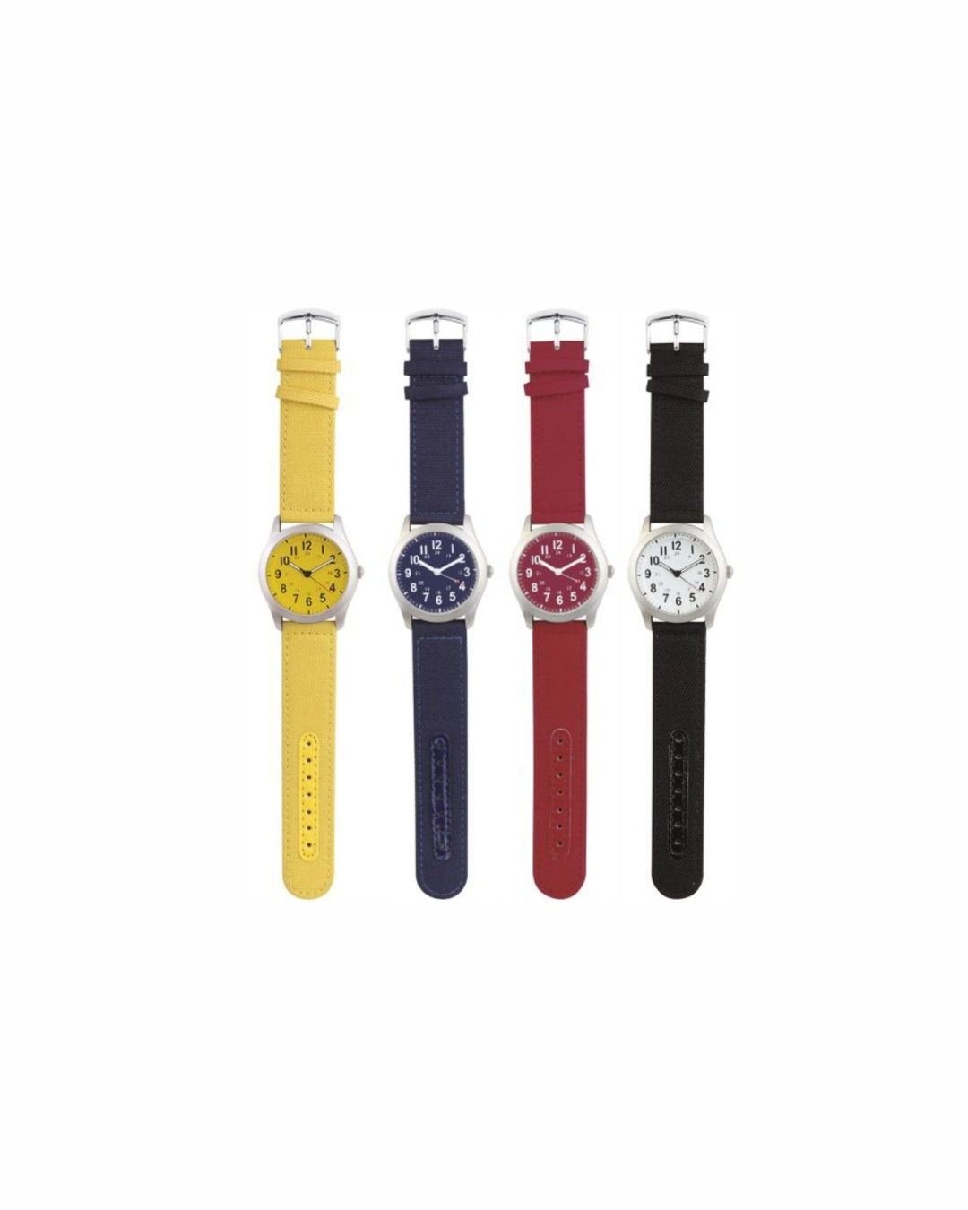 02028 Orologio analogico metallo e nylon