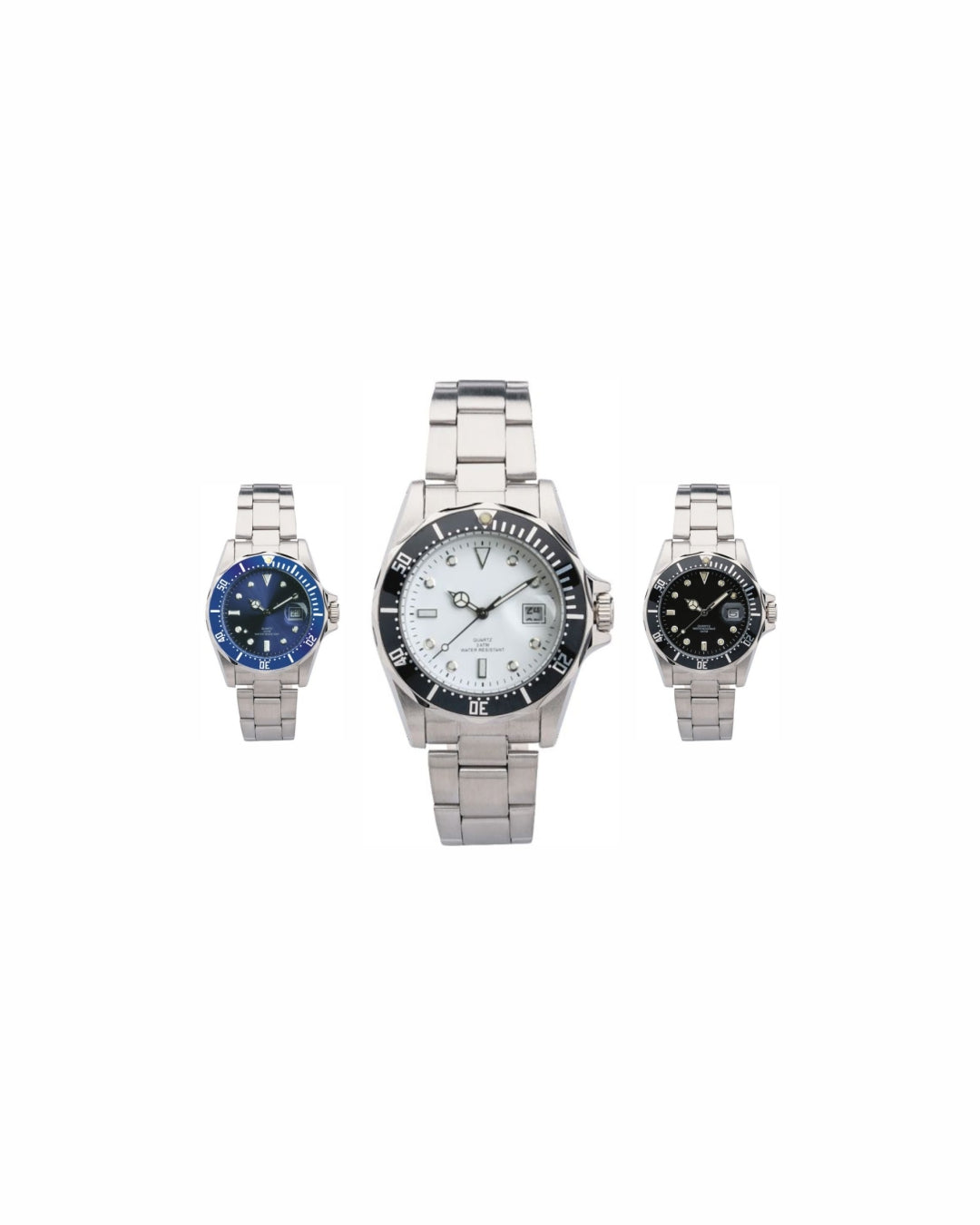 02036 Orologio analogico in metallo e acciaio