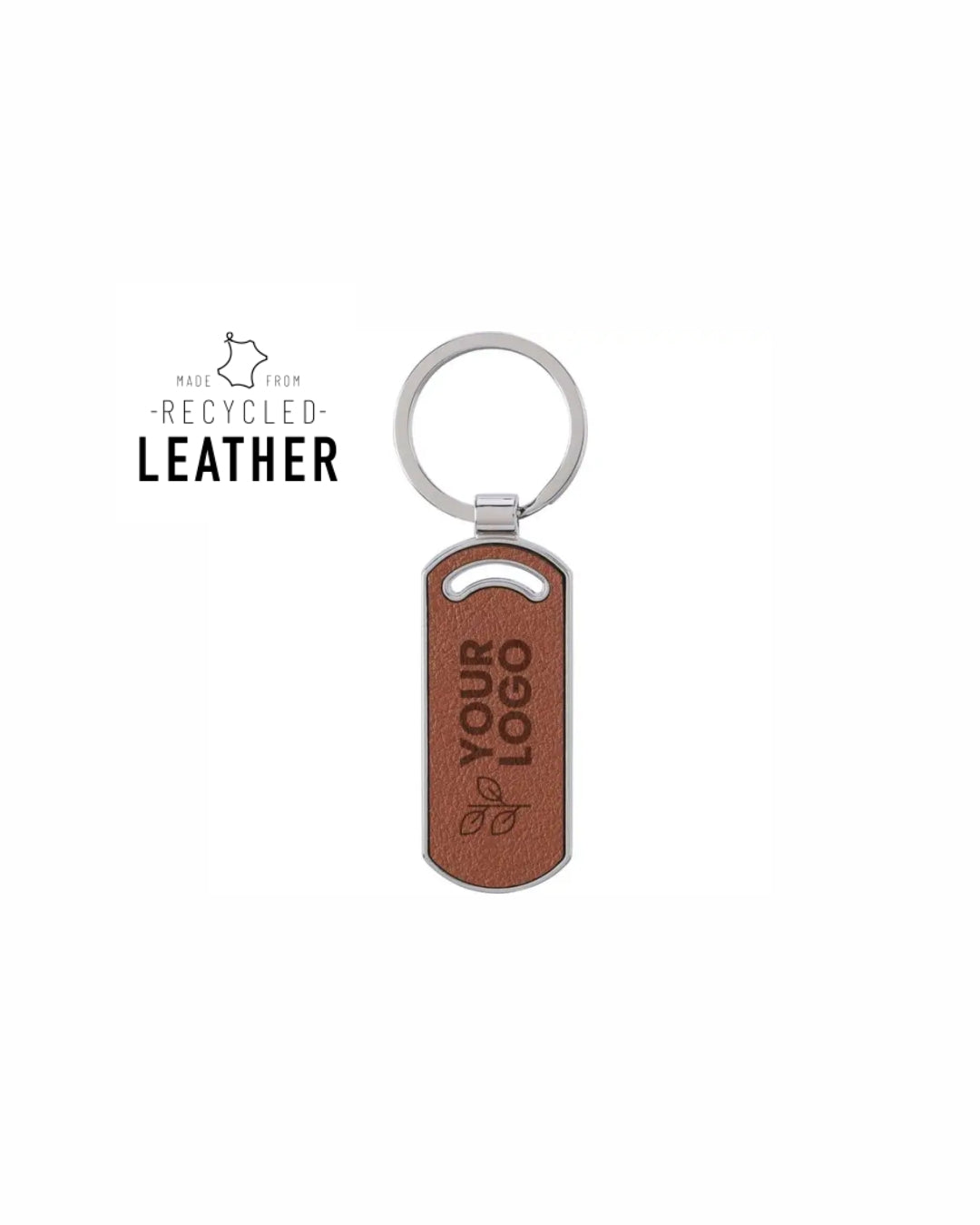 Portachiavi in pelle riciclata 03190