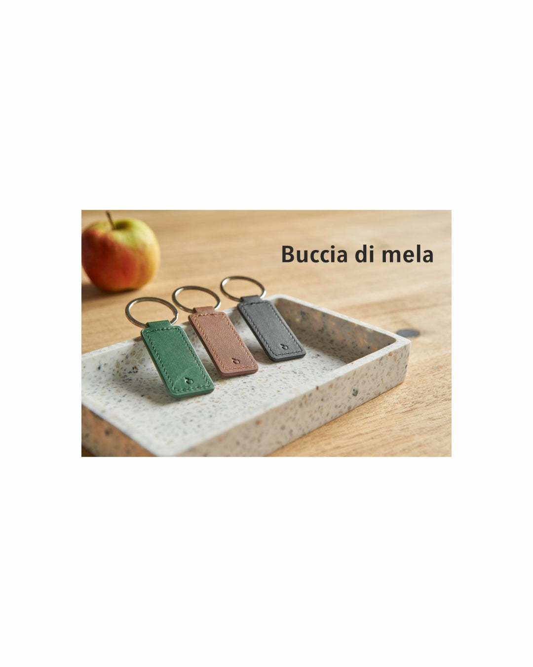 Portachiavi in buccia di mela e PU 03192
