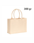 04012 Borsa cotone naturale 300gr con soffietto 40x30x15