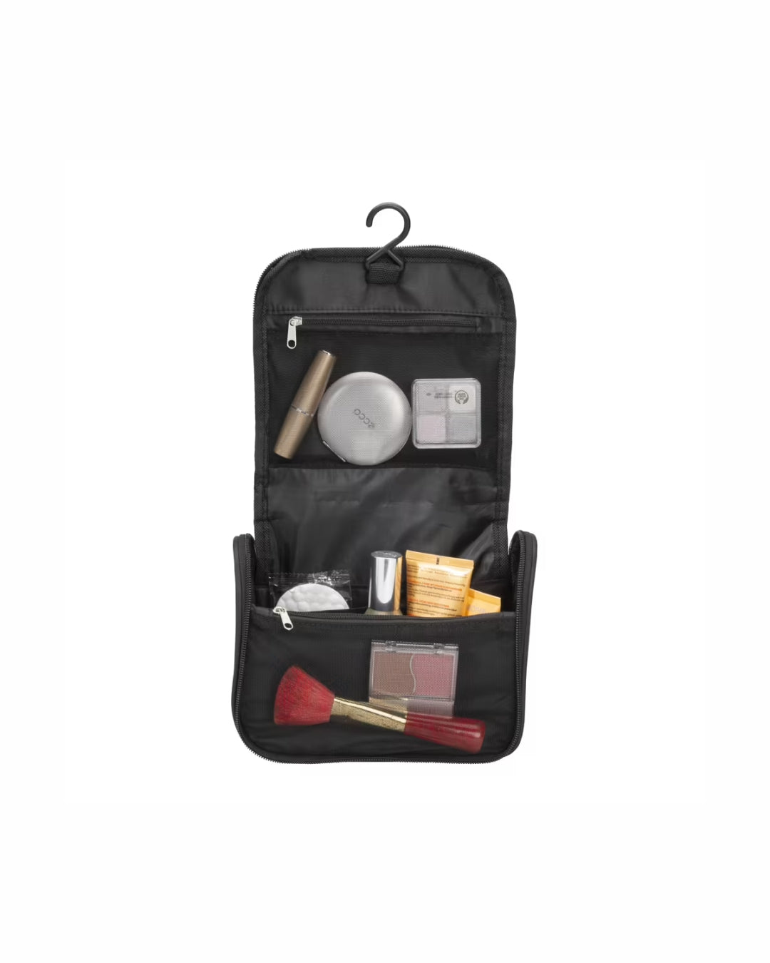 04032 Beauty case in microfibra con zip