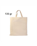 04040NT Borsa cotone naturale 135gr manici corti 38x42