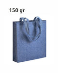 04124 Borsa cotone riciclato 150gr con soffietto 38x42x8