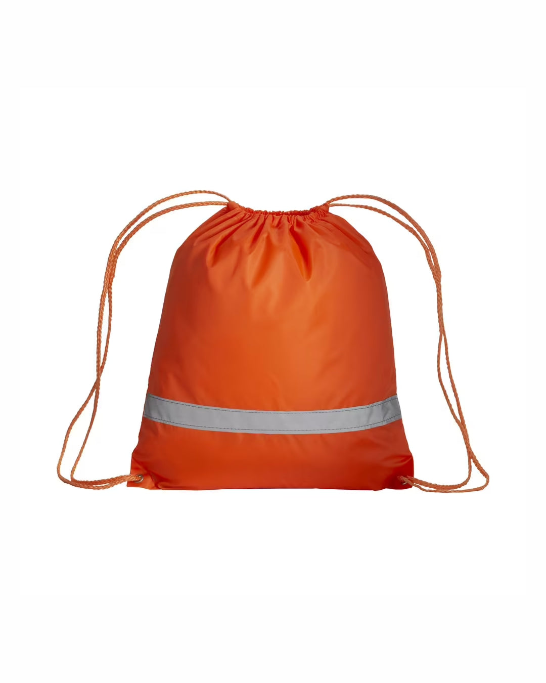 04133 Sacca zaino in poliestere con banda catarifrangente 37x40