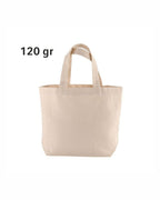 04140NT Borsetta in cotone naturale 120gr con soffietto alla base 32x24x10