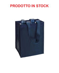 04171 Shopper porta bottiglie (4 posti) in PP laminato 18x28x18