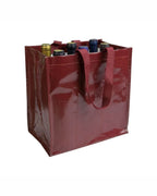 04172 Shopper porta bottiglie (6 posti) in pp laminato 27x28x18