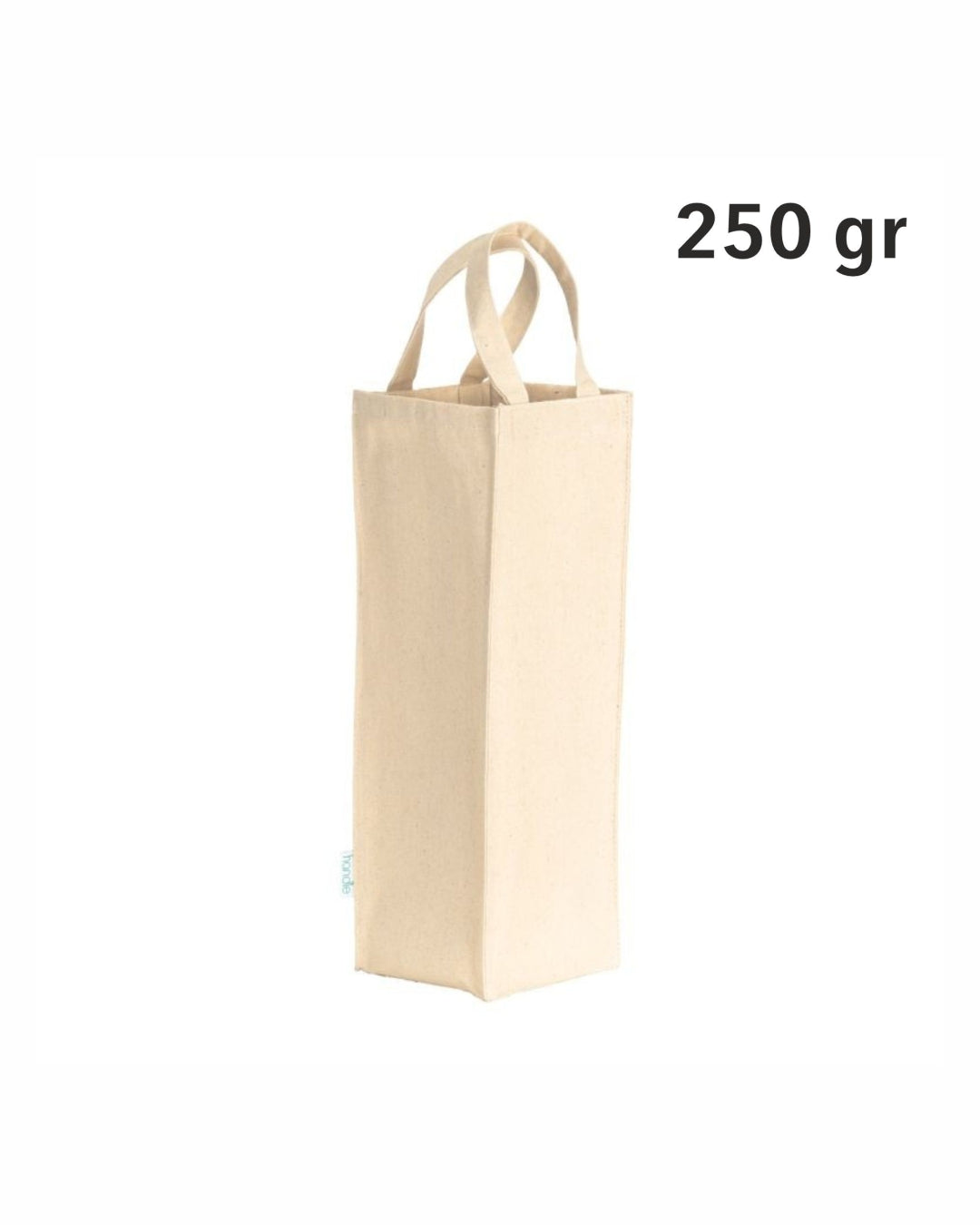 04175 Borsa porta bottiglia cotone 250gr 11x35x11