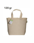 04223 Shopper in cotone organico 120gr con manici corti 32x24x10