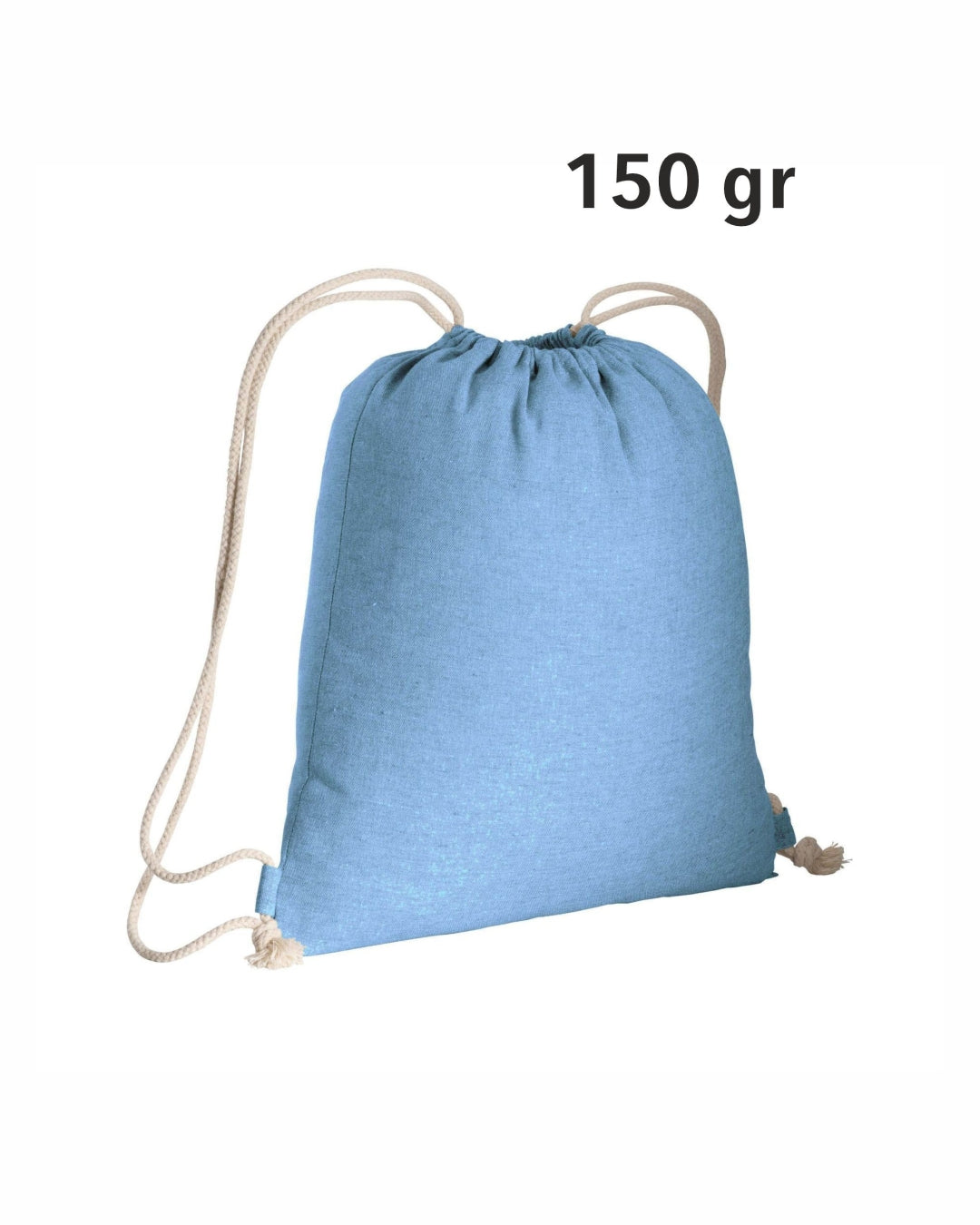 04227 Zainetto in cotone riciclato 150gr effetto melange 38x42 cm