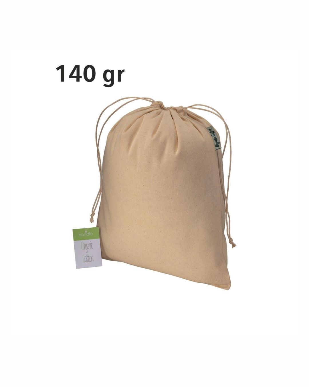 04299 Sacchetto regalo in cotone organico 140gr/m2, 25x30 cm