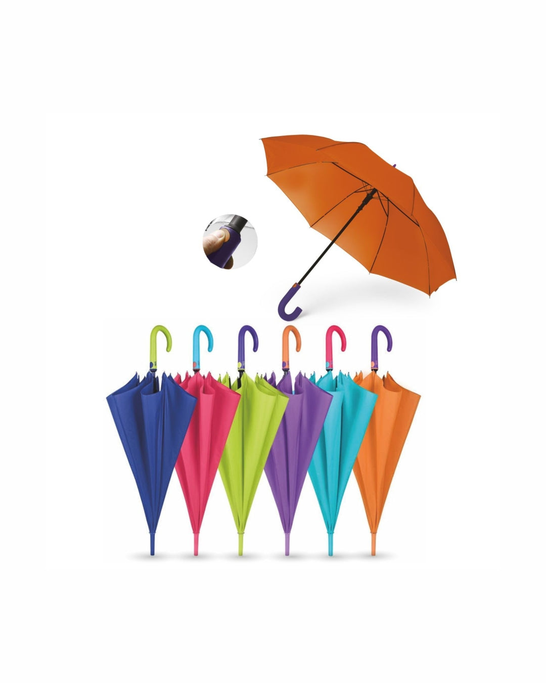 04543 OMBRELLO BICOLORE AUTOMATICO 23"