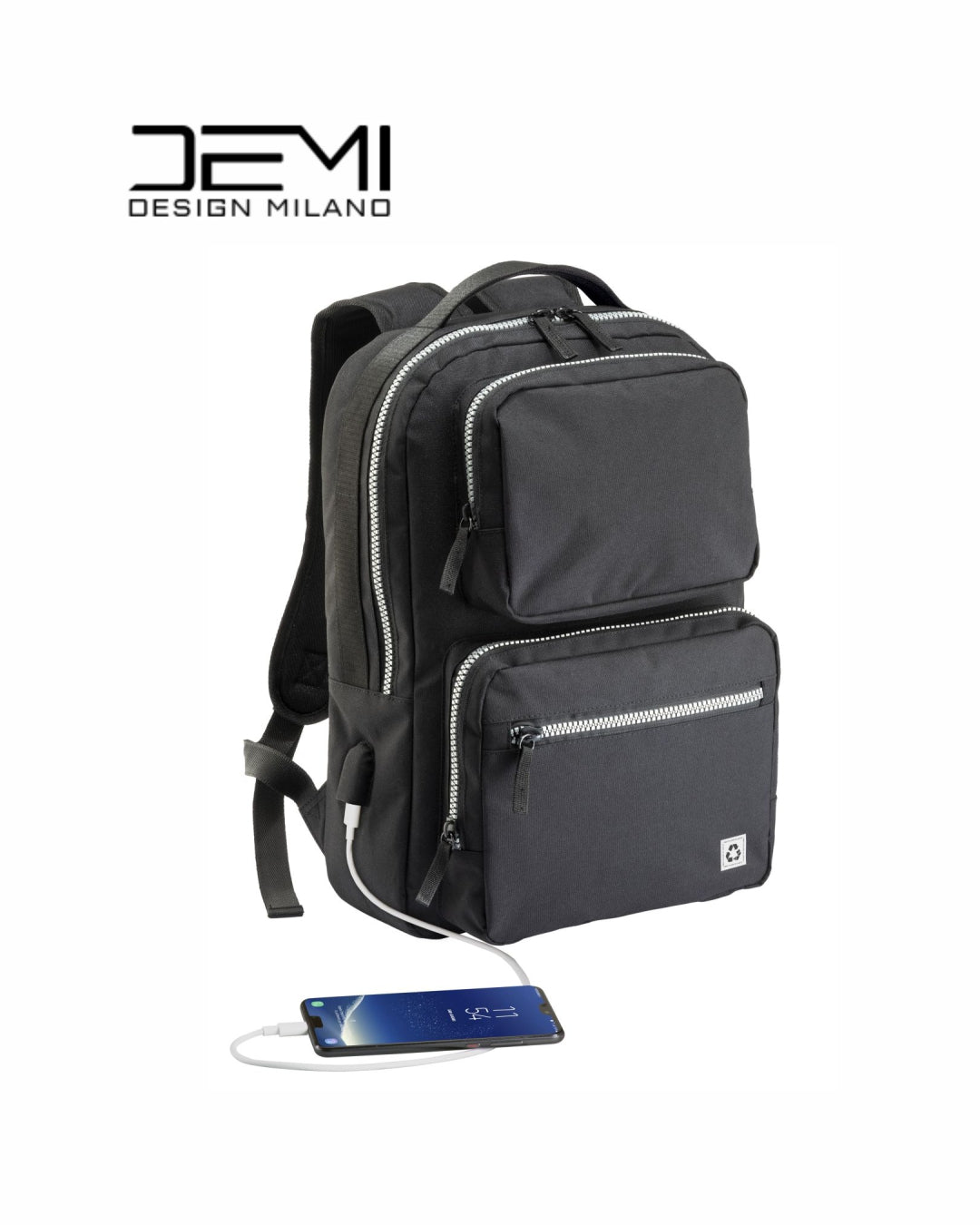 Zaino porta pc RPET con presa USB 20L 06538