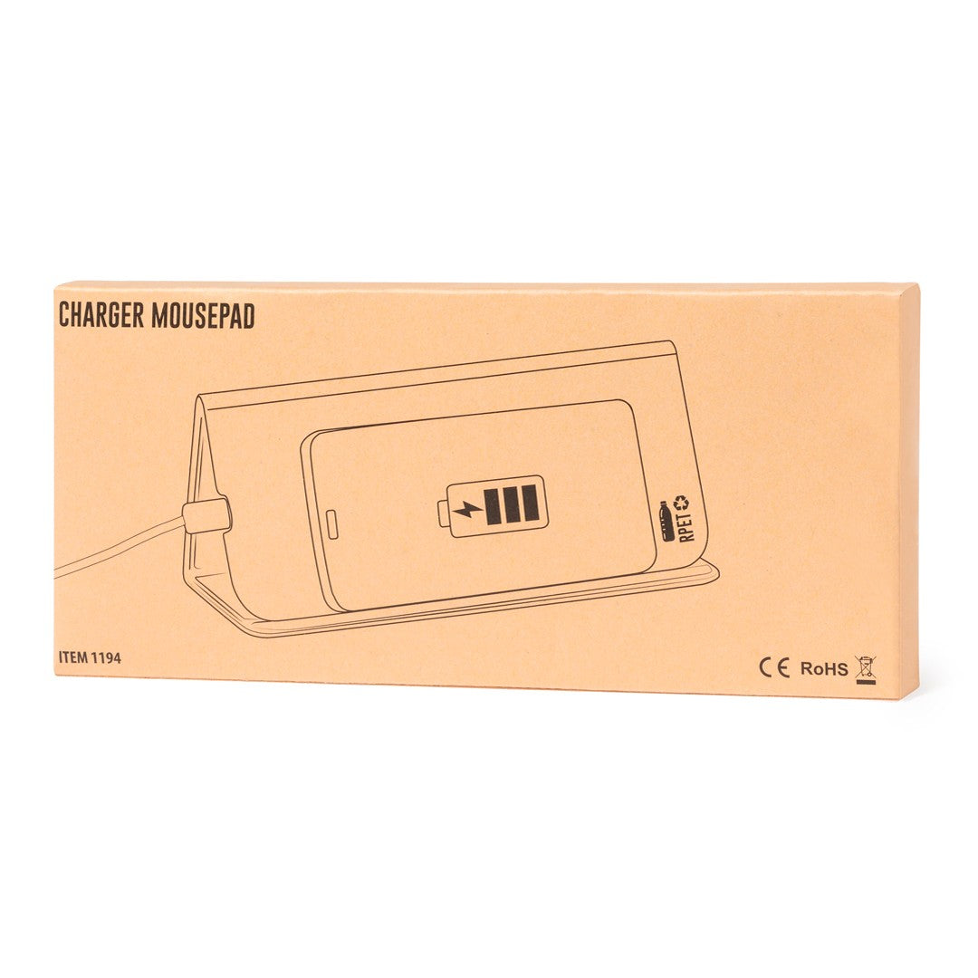 Tappetino mouse pieghevole con caricatore wireless RPET 31 1194