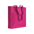 04137 Borsa cotone colorato 220gr con soffietto 38x42x8