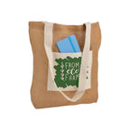 04145 Borsa Juta con soffietto alla base 35x37x12