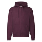 Premium felpa cappuccio zip lunga F62034