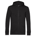 Organic Felpa French Terry cappuccio zip lunga CWU35B
