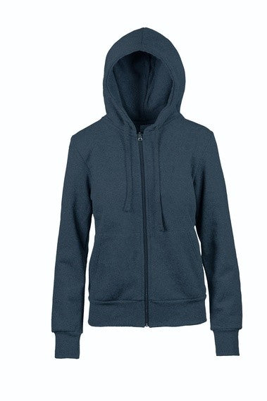 Felpa donna cappuccio zip lunga IT481