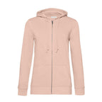 Organic Felpa French Terry donna cappuccio zip lunga CWW36B