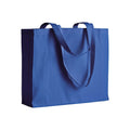 04125 Borsa cotone colorato 200gr con soffietto 40x35x12