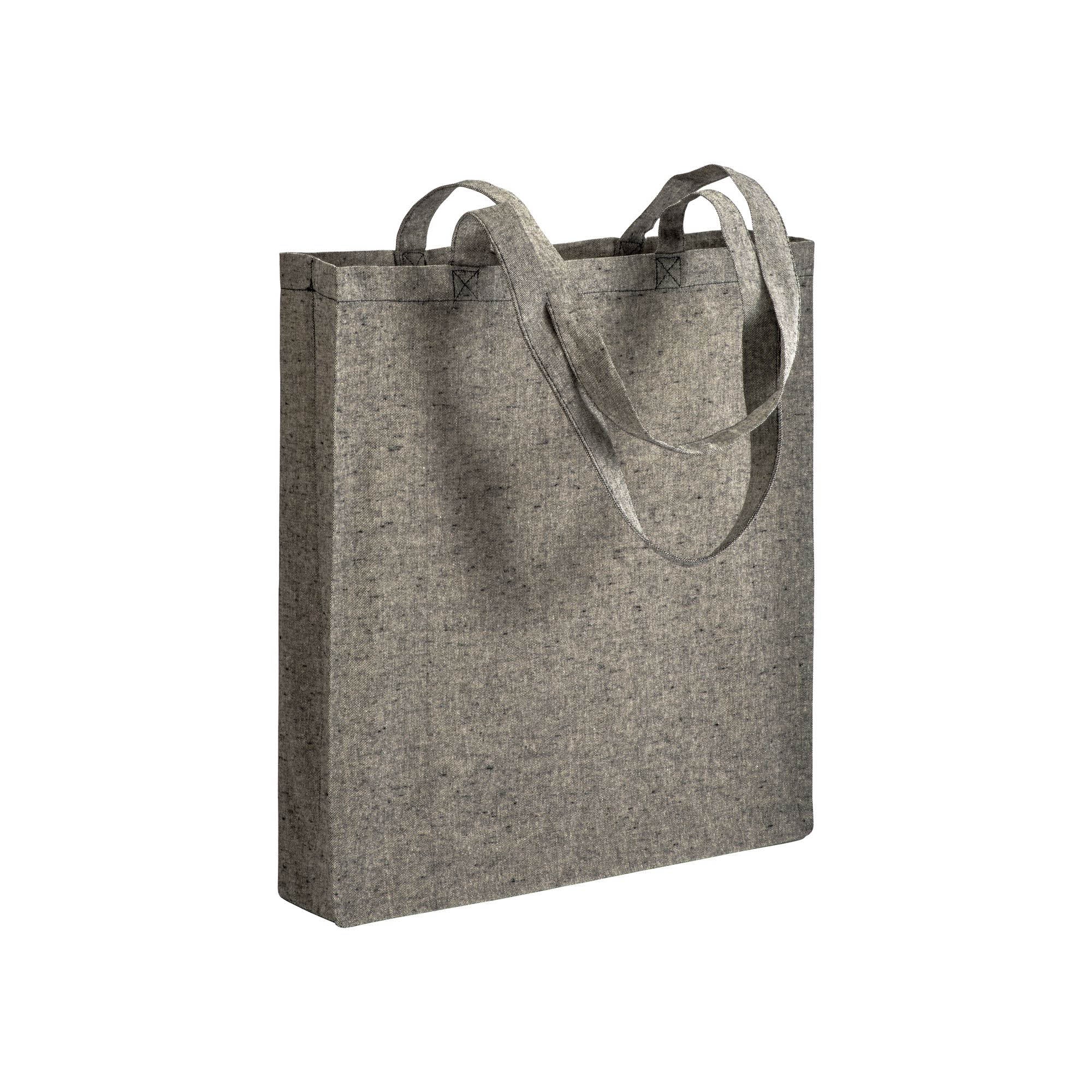 04124 Borsa cotone riciclato 150gr con soffietto 38x42x8