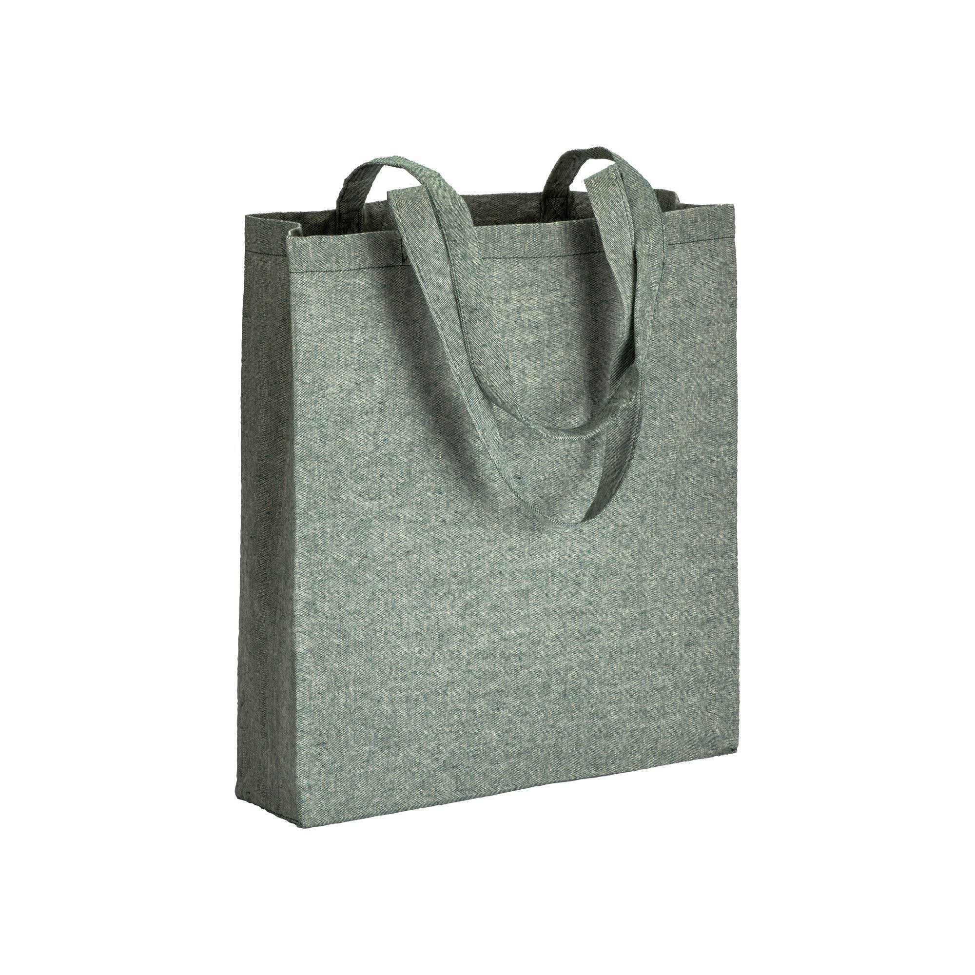 04124 Borsa cotone riciclato 150gr con soffietto 38x42x8