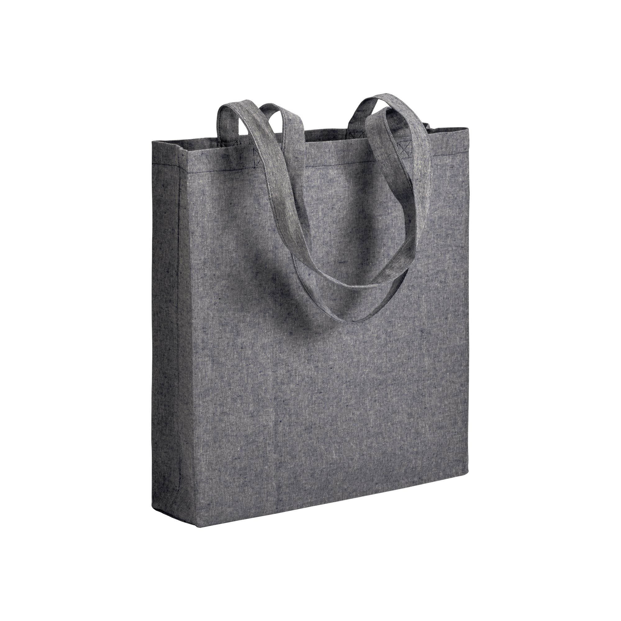 04124 Borsa cotone riciclato 150gr con soffietto 38x42x8