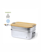 Porta pranzo acciaio inox e bambù 940ml 31 1742