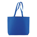 04123 Borsa cotone colorato 135gr con soffietto alla base 50x38x15