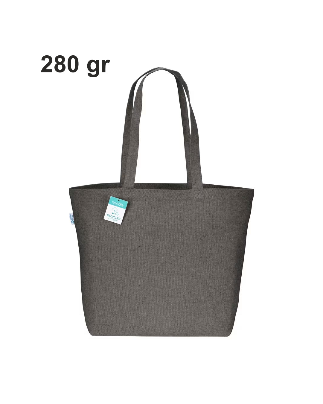 Shopper cotone riciclato 280 gr/mq 04307