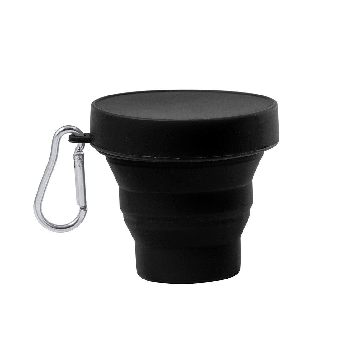Bicchiere pieghevole silicone con tappo 160ml 31 20702