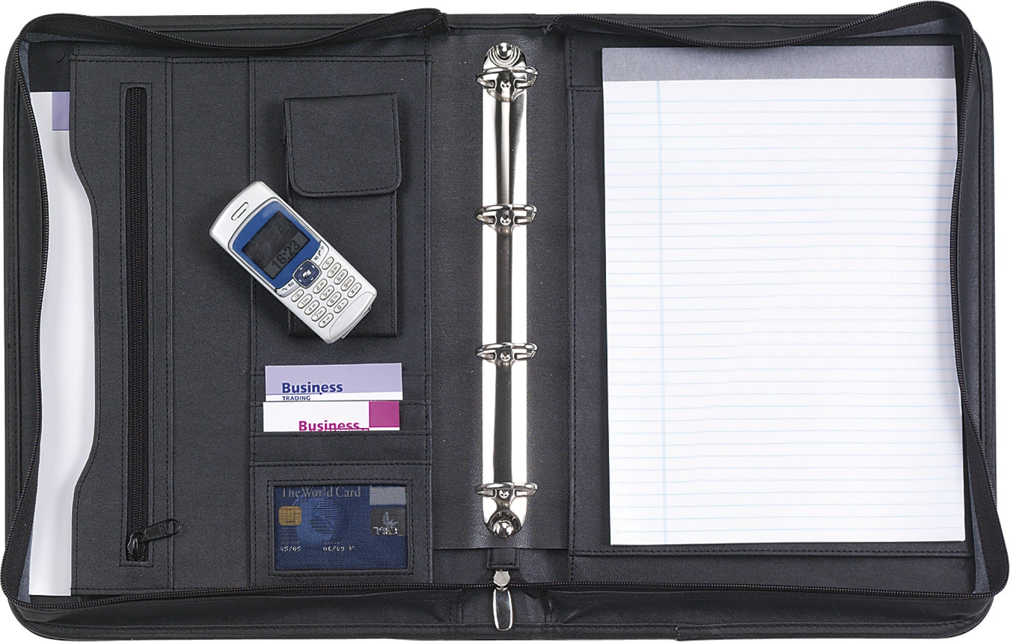 Portablocco personalizzato +/- A4 in similpelle 01516