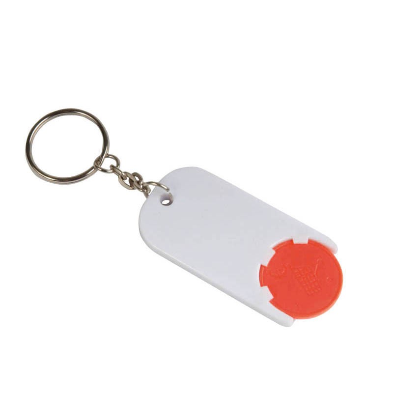 03045 Portachiavi con gettone per carrello