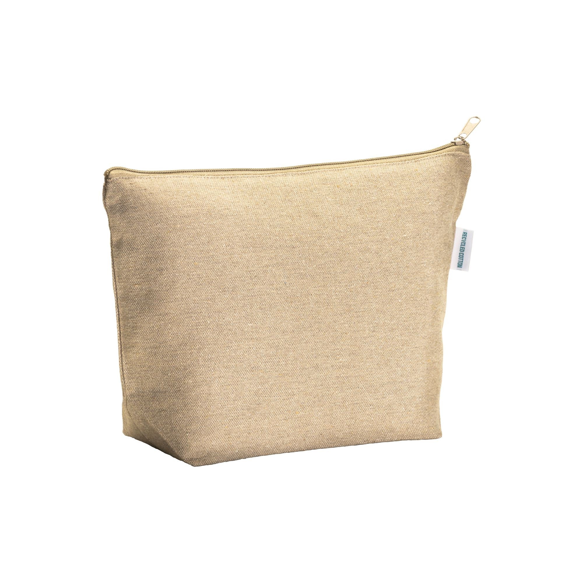 Beauty case in cotone riciclato 280gr con soffietto 04262