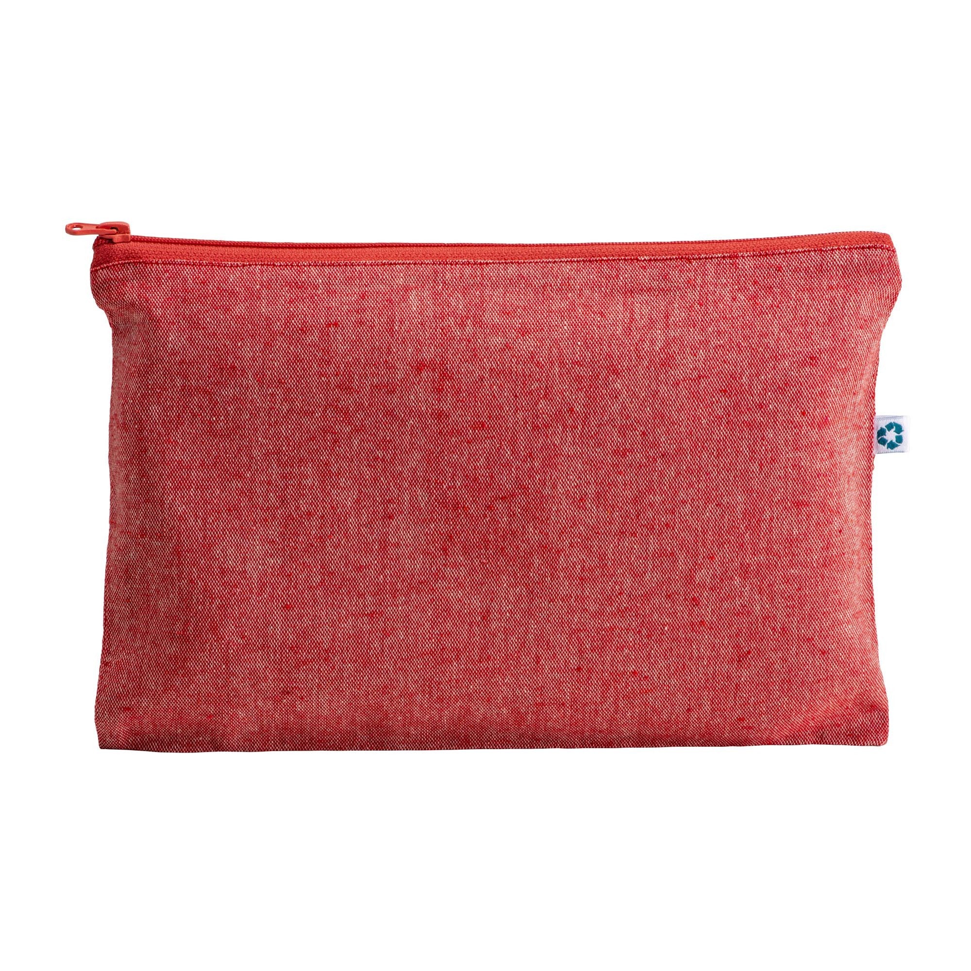04290 Beauty case in cotone riciclato 150 g/m2, con zip