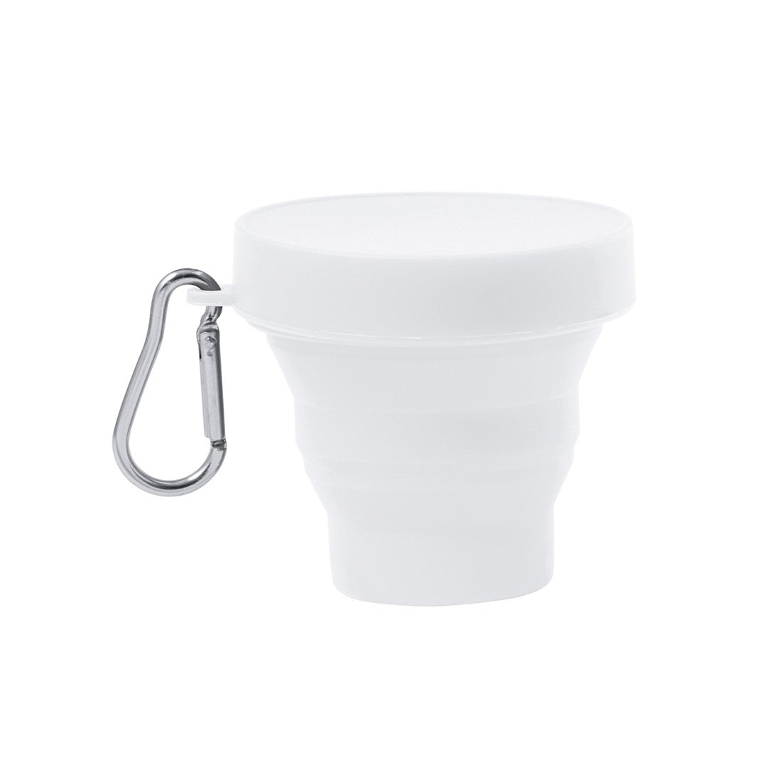 Bicchiere pieghevole silicone con tappo 160ml 31 20702