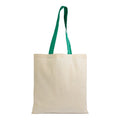 04016 Borsa cotone 140gr con manici colorati 38x42