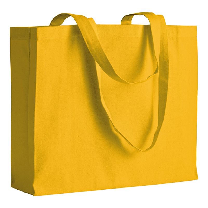 04125 Borsa cotone colorato 200gr con soffietto 40x35x12