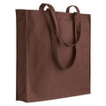 04137 Borsa cotone colorato 220gr con soffietto 38x42x8