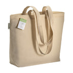04224 Shopper in cotone organico 120gr con manici lunghi 40x30x10