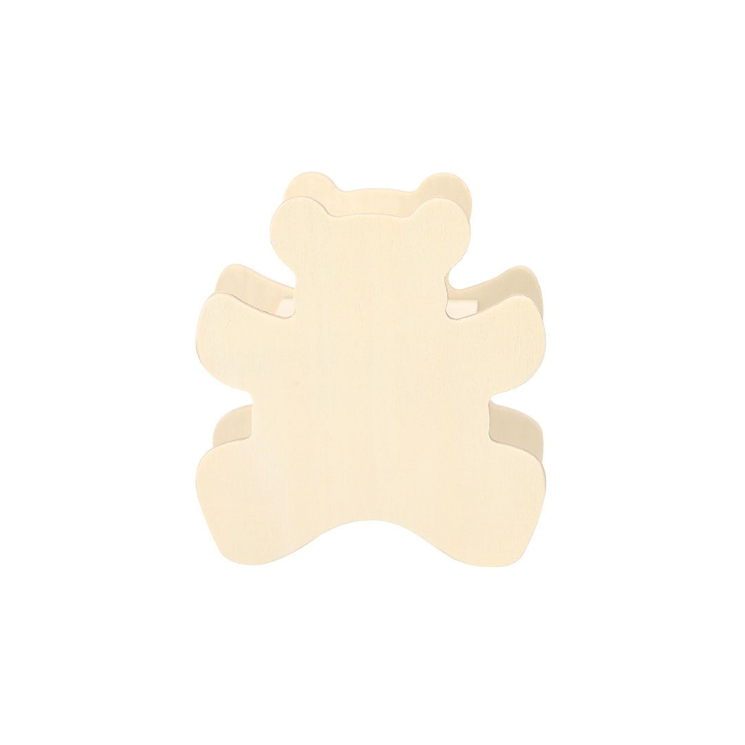 Salvadanaio in legno a forma di animale con 5 cere colorate 05552