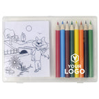 Set 8 matite colorate e 20 disegni 05567