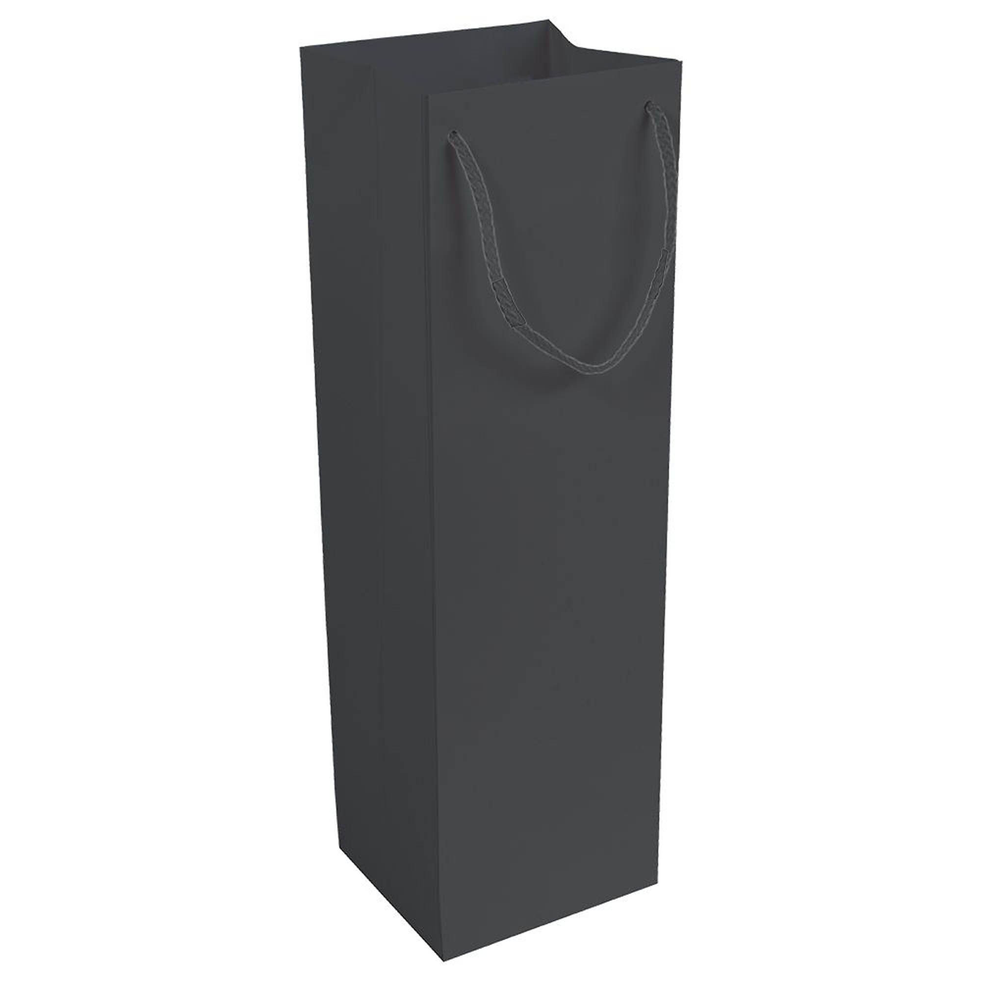 Shopper porta bottiglia carta laminata opaca 10x33x9 05189