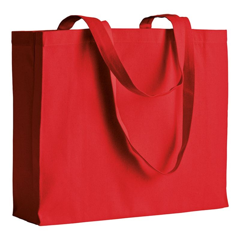 04125 Borsa cotone colorato 200gr con soffietto 40x35x12